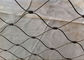 Zoo linh hoạt cáp lưới Rhombus Bird Aviary Wire Rope lưới dễ dàng cài đặt nhà cung cấp