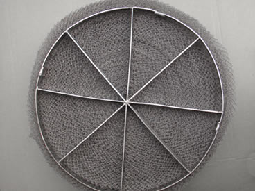 Lưới lót lưới dệt kim dạng tròn với lưới thép tấm
